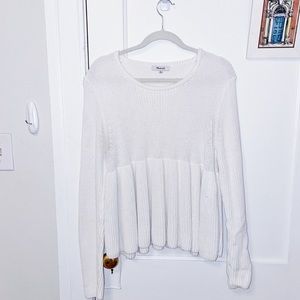 Madewell Peplum sweater